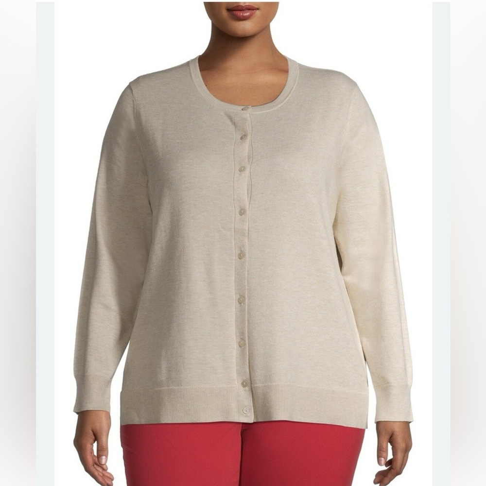 NWT Torrid Cream Ultra Soft Knit Plush Classic Cardigan Sweater, Size 2x